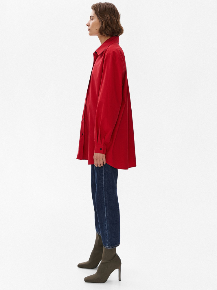 Червона сорочка oversize